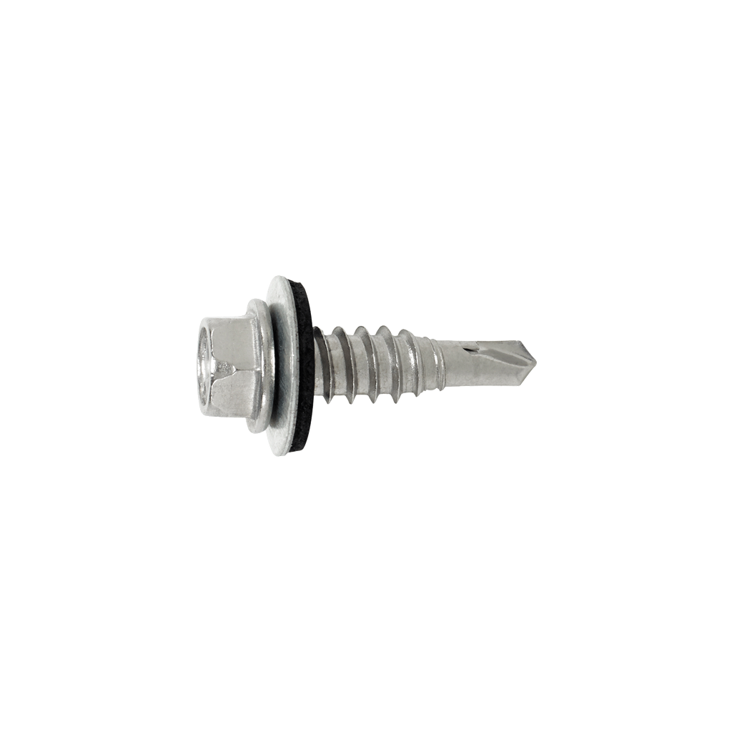 1/4" Panel Lap Self-Drill Screw, HWH, 410 Stainless | SDL-S4-14