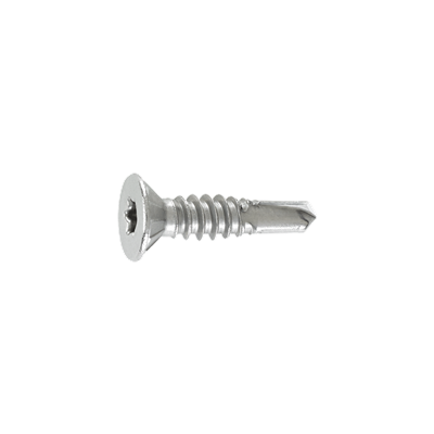 #12 ACM Panel Self-Drill Screw, Wafer Head Serrations, 304 Stainless