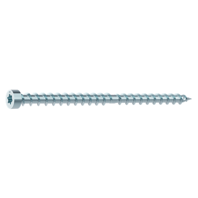 CC Cylinder Head Double Thread Timber Screw, Carbon Steel