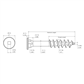 Nylon Reinforced Fiberglass Deklite™ Auger | DL-SQ1/4 
